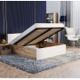 Posteľ PANAMA 200x140 cm - dub craft/biela