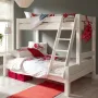 Detská poschodová posteľ s rozšíreným spodným lôžkom z MASÍVU 200x90cm so šuplíkmi PAVLÍNA