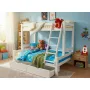 Detská poschodová posteľ s rozšíreným spodným lôžkom z masívu ROBUST 8X8 6A - 200x90 cm Detská poschodová posteľ s rozšíreným spodným lôžkom z masívu ROBUST 8X8 6A - 200x90 cm