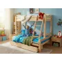 Detská poschodová posteľ s rozšíreným spodným lôžkom z masívu ROBUST 8X8 6A - 200x90 cm Detská poschodová posteľ s rozšíreným spodným lôžkom z masívu ROBUST 8X8 6A - 200x90 cm