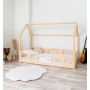 Detská domčeková Montessori posteľ z masívu borovice LUNA L - 200x90 cm