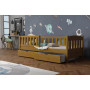 Detská posteľ z masívu borovice BEN so šuplíkmi - 200x90 cm