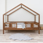Detská domčeková posteľ z masívu borovice LUNA S 20 - 160x80 cm