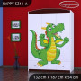Detská skriňa ZELENÝ DRAK - TYP 11