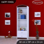 Detský úložný regál HAPPY bez motívu - TYP 6 - VYSOKÝ