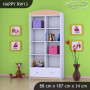 Detský úložný regál HAPPY bez motívu - TYP 13 - VYSOKÝ