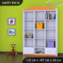 Detský úložný regál HAPPY bez motívu - TYP 18 - VYSOKÝ
