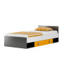 Detská posteľ so zásuvkami YELLOW - 200x90 cm + matrac