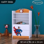 Detský úložný regál SUPERMAN - TYP 6 - NÍZKY