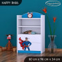 Detský úložný regál SUPERMAN - TYP 6 - NÍZKY