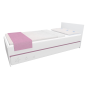 Detská posteľ so zásuvkou - STARS 200x90 cm - ružová