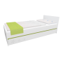 Detská posteľ so zásuvkou - STARS 200x90 cm - zelená