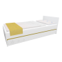 Detská posteľ so zásuvkou - STARS 200x90 cm - žltá