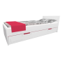 Detská posteľ so zásuvkou - BOSTON 200x90 cm - červená