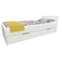 Detská posteľ so zásuvkou - BOSTON 200x90 cm - žltá