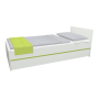 Detská posteľ so zásuvkou - CITY 200x90 cm - zelená
