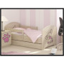 Detská posteľ s výrezom PSÍK - ružová 160x80 cm