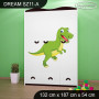 Detská skriňa DINOSAURI - TYP 11A