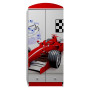 Šatníková skriňa ČERVENÁ FORMULA - TYP B