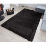 Plyšový koberec TOP - ČIERNY