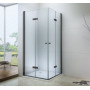 Sprchovací kút maxmax LIMA DUO - 36 variantov rozmerov - BLACK