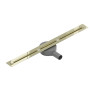 Sprchový žľab MAXMAX Mexen FLAT 360 SUPER SLIM - zlatý, 1551130