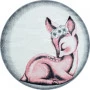 Detský kusový koberec Bambi 850 pink circle