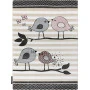 Detský kusový koberec Petit Birds cream