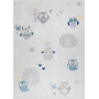 Detský kusový koberec Bambino 1161 Owls grey