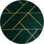 Kusový koberec Emerald geometric 1012 green and gold kruh