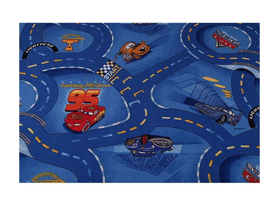 Detský koberec Cars modrý