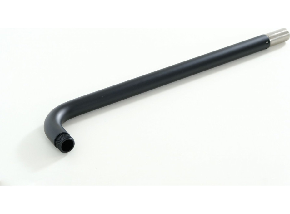 Okrúhly držiak hlavovej sprchy zo steny BLACK