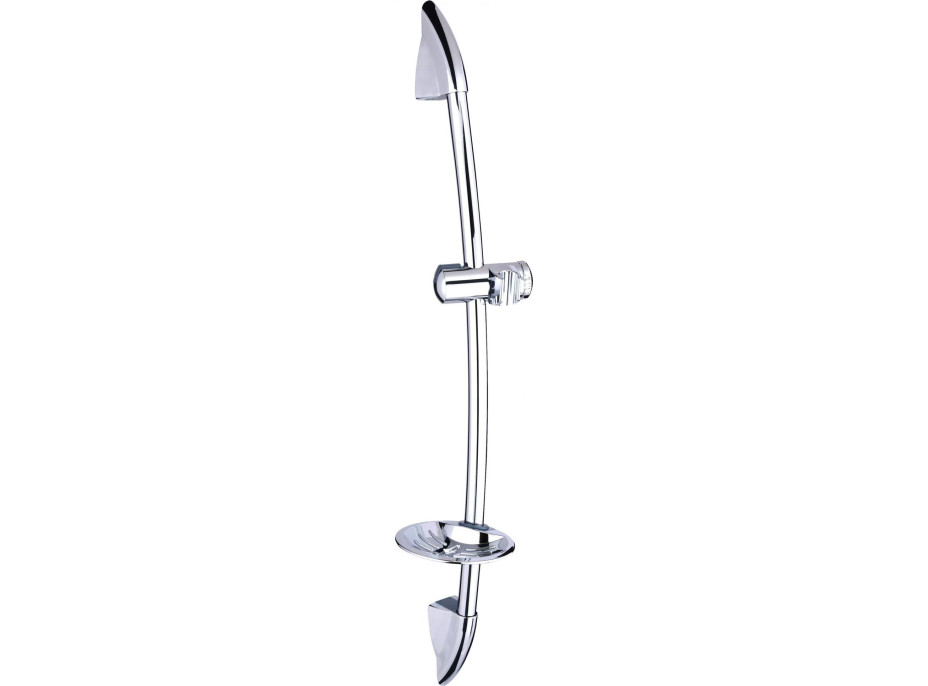 Sprchová tyč s držiakom na ručnú sprchu a mydlo ACCORD - 86,5 cm - chrómová