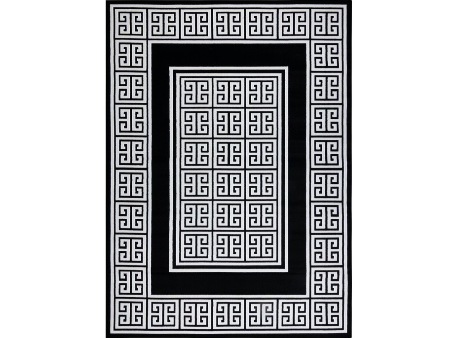 Kusový koberec Gloss 6776 85 greek black/ivory