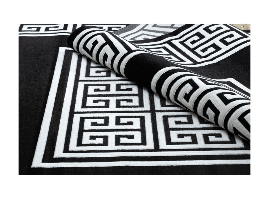 Kusový koberec Gloss 6776 85 greek black/ivory