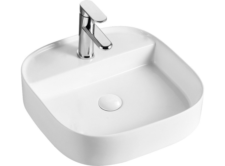 Keramické umývadlo na dosku GRINZA 45×45×11 cm