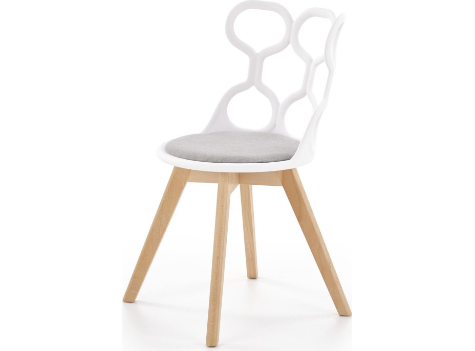 Jedálenská designová stolička BELLA - biela