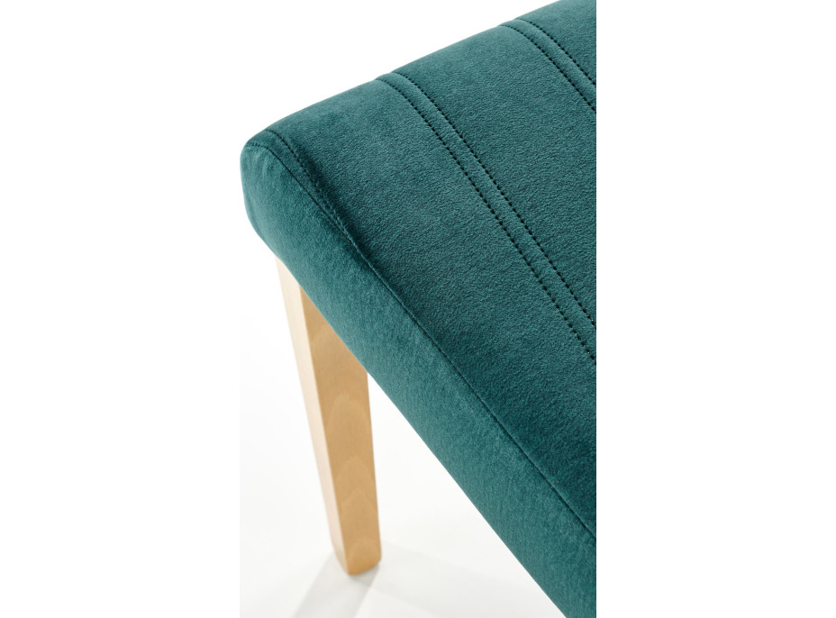 Jedálenská stolička DIAMOL 3 - zelená / dub medový
