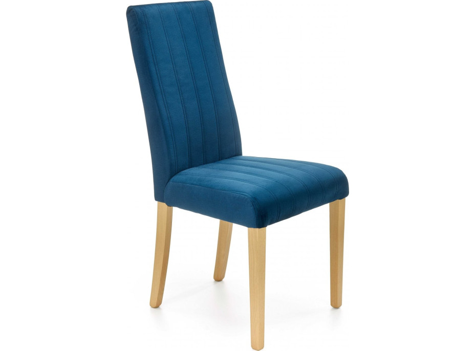 Jedálenská stolička DIAMOL 3 - modrá / dub medový