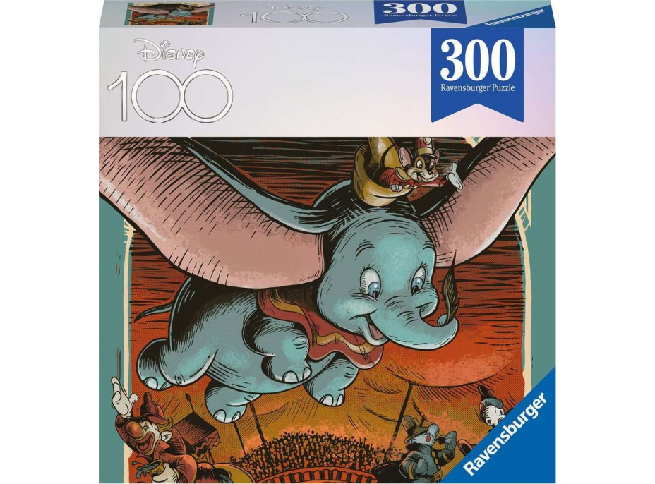 RAVENSBURGER Puzzle Disney 100 rokov: Dumbo 300 dielikov