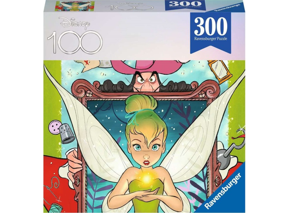 RAVENSBURGER Puzzle Disney 100 rokov: Víla Zvonilka 300 dielikov