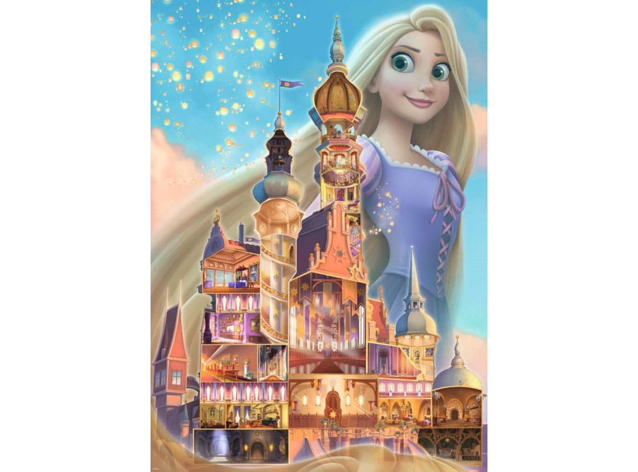 RAVENSBURGER Puzzle Disney Castle Collection: Locika 1000 dielikov