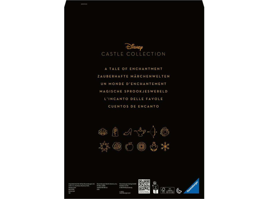 RAVENSBURGER Puzzle Disney Castle Collection: Popoluška 1000 dielikov