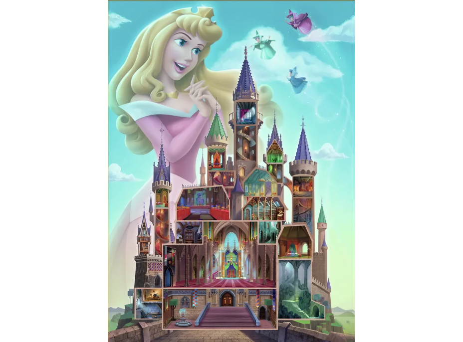 RAVENSBURGER Puzzle Disney Castle Collection: Šípková Ruženka 1000 dielikov