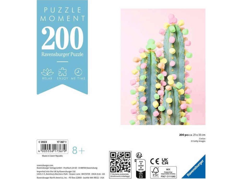RAVENSBURGER Puzzle Moment: Kaktus 200 dielikov
