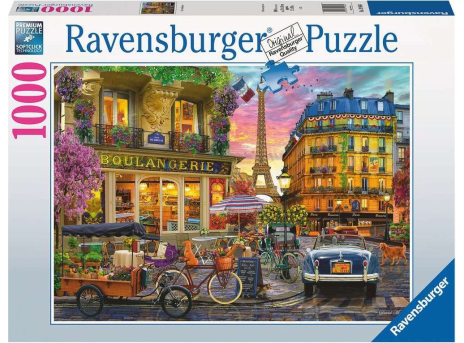 RAVENSBURGER Puzzle Ranný Paríž 1000 dielikov