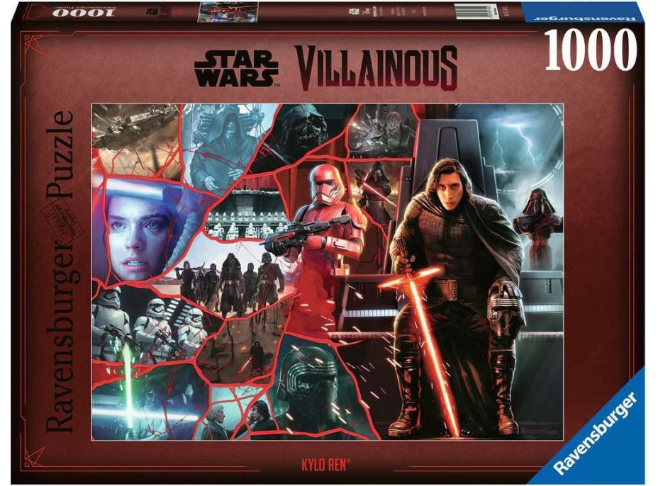 RAVENSBURGER Puzzle Star Wars Záporáci: Kylo Ren 1000 dielikov