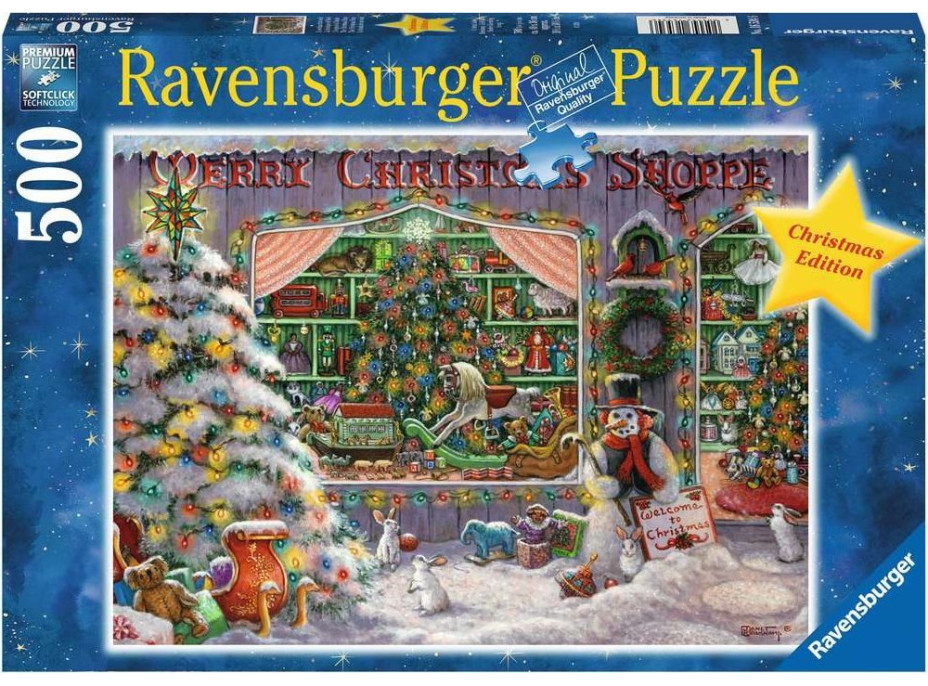 RAVENSBURGER Puzzle Vianočný obchod 500 dielikov