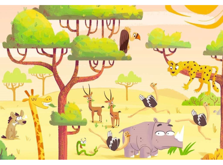 RAVENSBURGER Puzzle&Play: Safari 2x24 dielikov