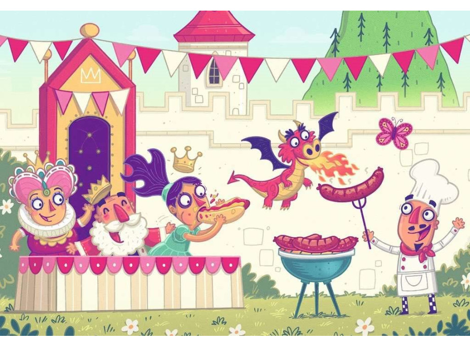 RAVENSBURGER Puzzle&Play: Kráľovská party 2x24 dielikov